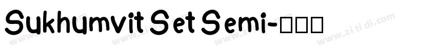 Sukhumvit Set Semi字体转换